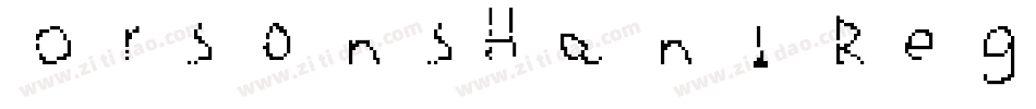 OrsonsHand Regular字体转换